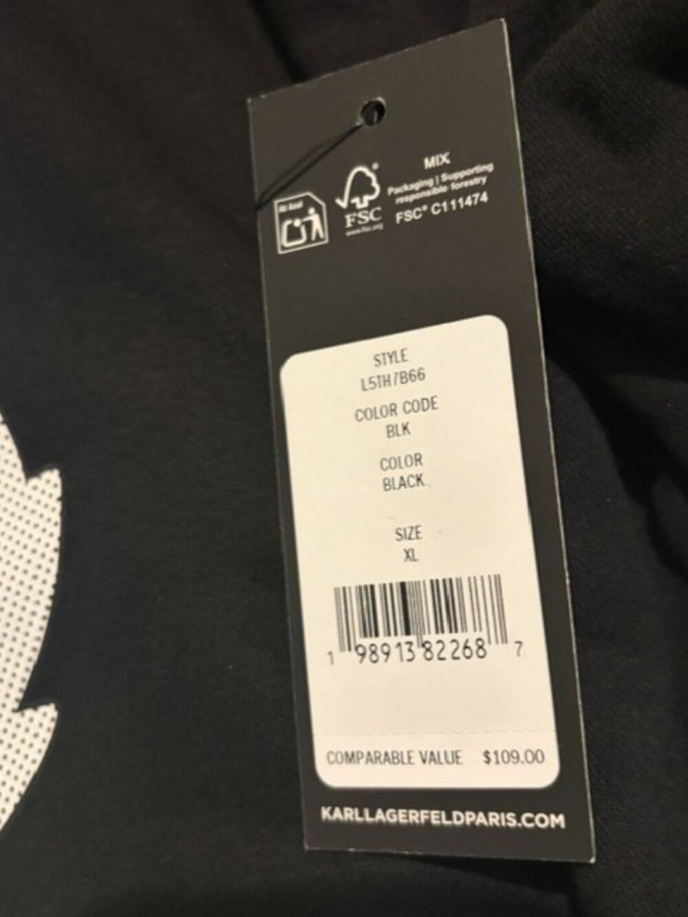 NWT Karl Lagerfeld Coupette Cat Sweatshirt - Picture 4 of 5